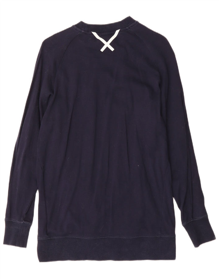 Adidas Sweat-shirt pour femme UK 8 Small Bleu marine en coton