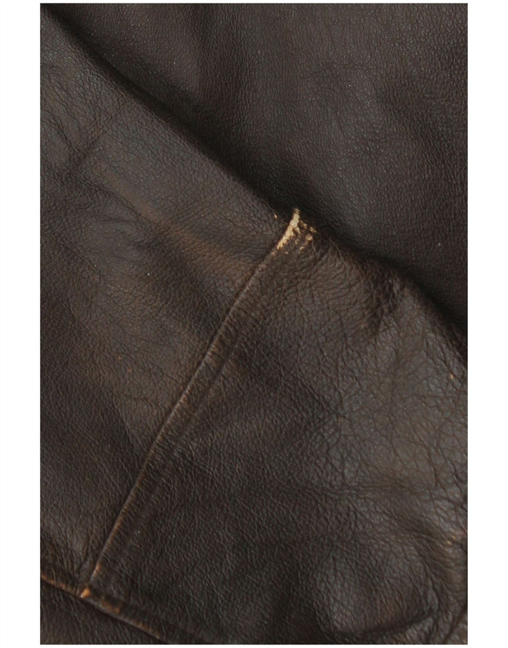 Conbipel Veste en Cuir Homme IT 52 Grand Cuir Marron