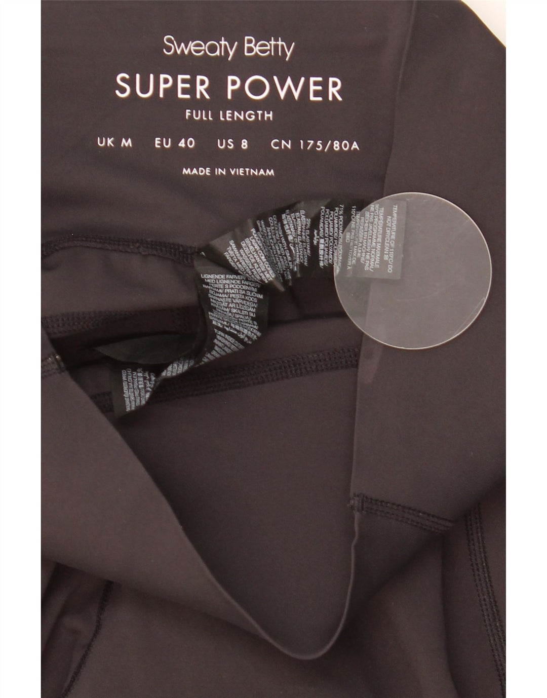 Sweaty Betty Leggings Femme UK 42 Medium Noir Polyamide