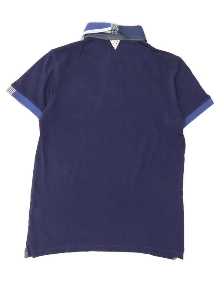 KAPPA Mens Polo Shirt Medium Navy Blue Cotton Vintage Kappa and Second-Hand Kappa from Messina Hembry 