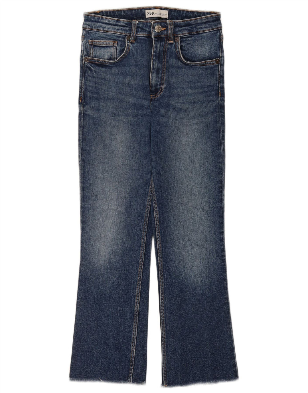 Zara Jean Bootcut Femme EU 34 2XS W24 L25 Bleu