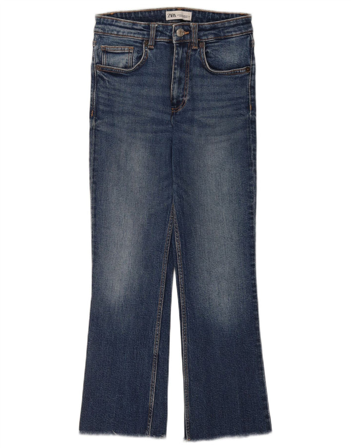Zara Jean Bootcut Femme EU 34 2XS W24 L25 Bleu