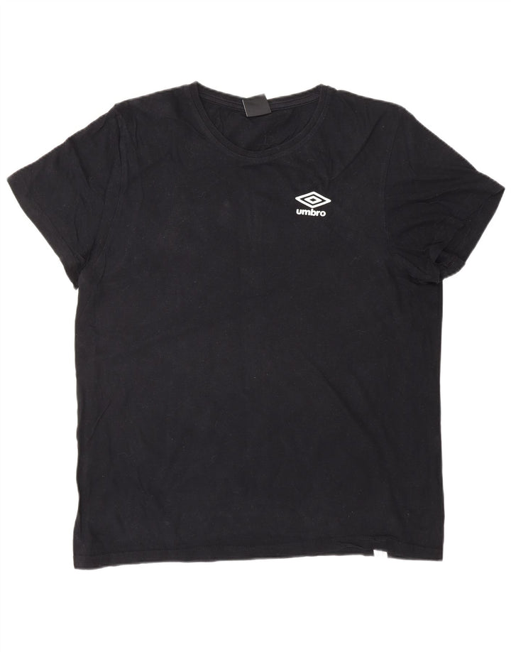 UMBRO T-Shirt Homme Top XL Noir Coton