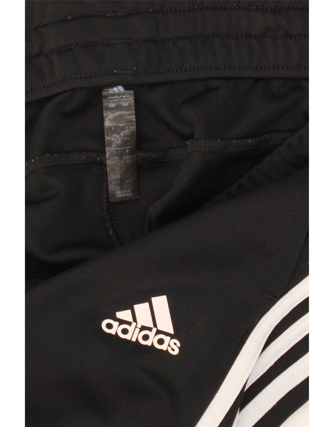 Adidas Pantalon de survêtement pour femme UK 16/18 Large Noir Polyester