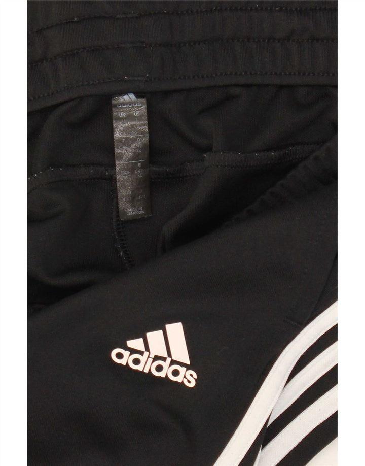 Adidas Pantalon de survêtement pour femme UK 16/18 Large Noir Polyester