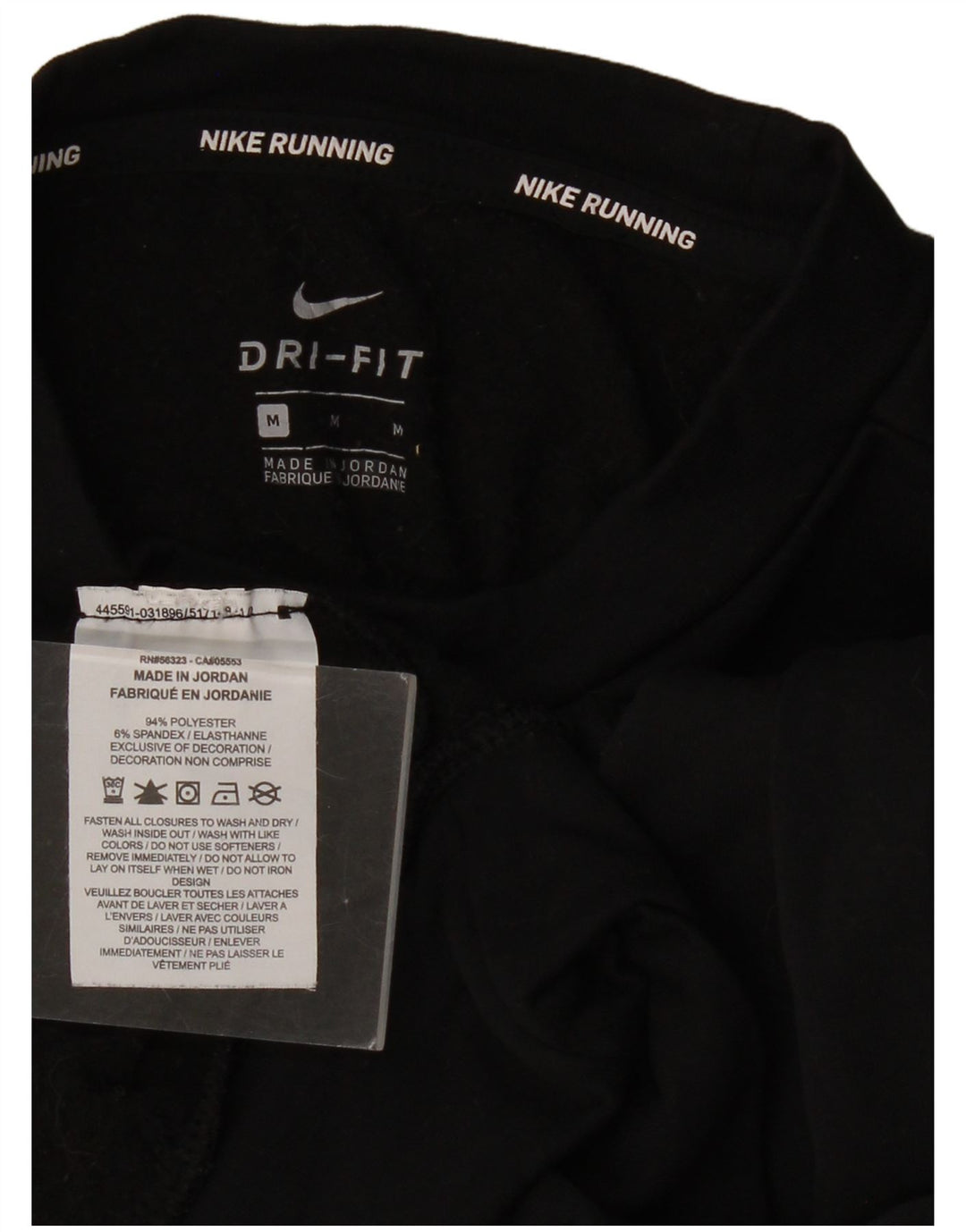 NIKE Womens Dri Fit Sweatshirt Jumper UK 14 Medium Black Polyester