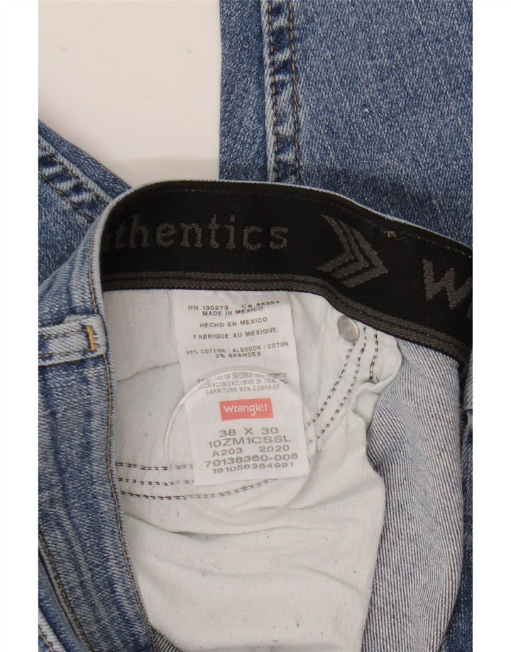 Wrangler Jean droit homme W38 L30 bleu coton
