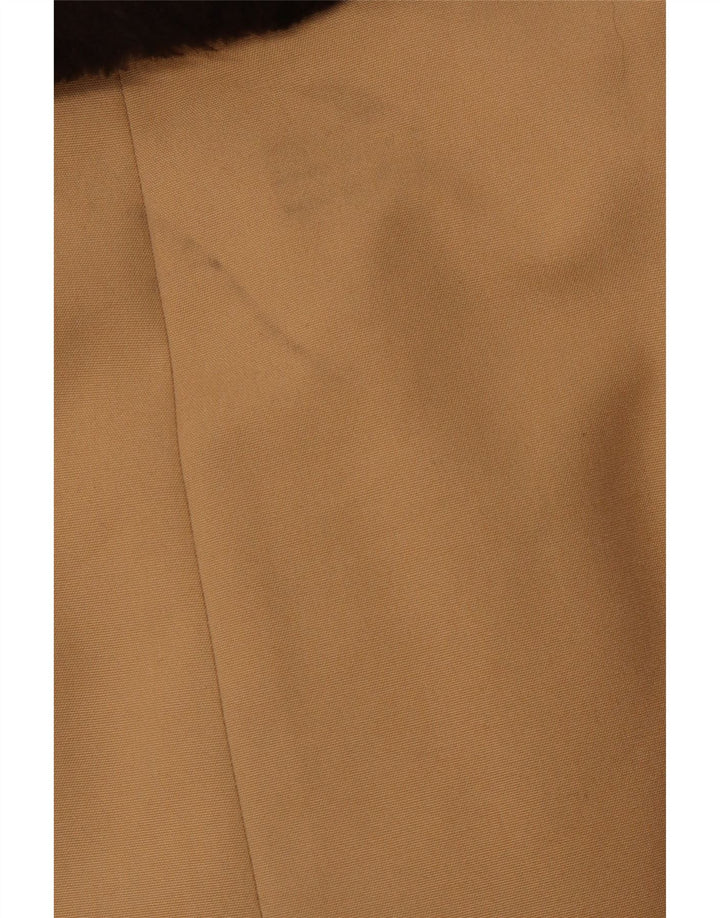 DIOLEN Manteau Sherpa Double Boutonnage Homme UK 38 Marron Moyen Synthétique