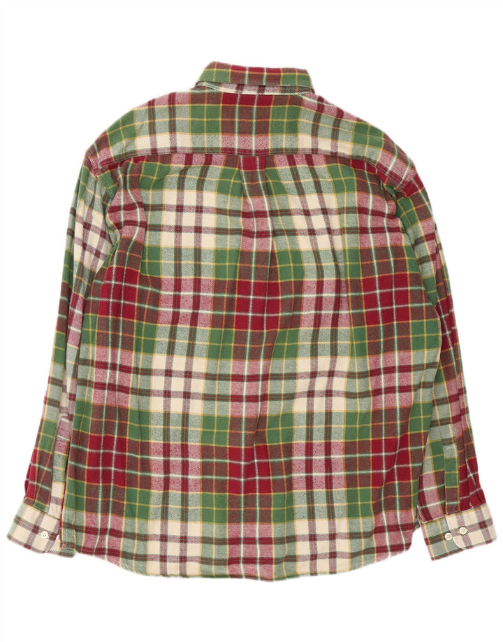 Rodrigo Chemise en flanelle pour homme Taille 42 16 1/2 Grand coton à carreaux multicolore