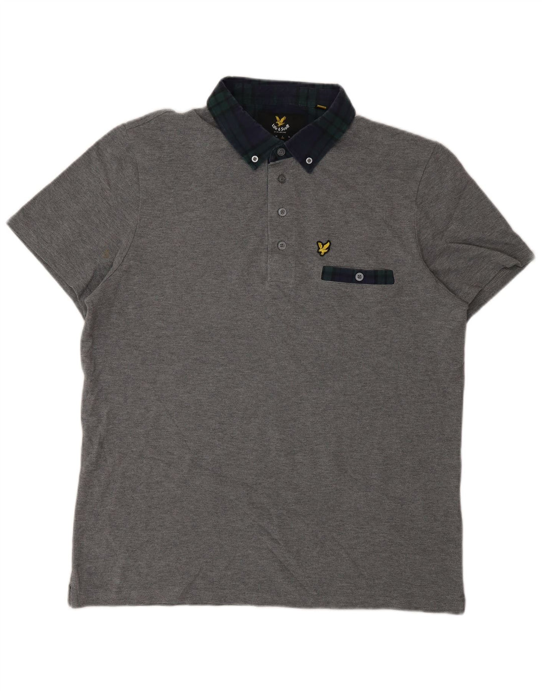 Lyle & Scott Polo Rugby Homme Grand Gris Coton