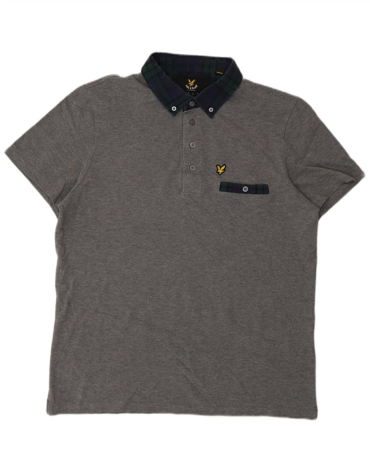 Lyle & Scott Polo Rugby Homme Grand Gris Coton