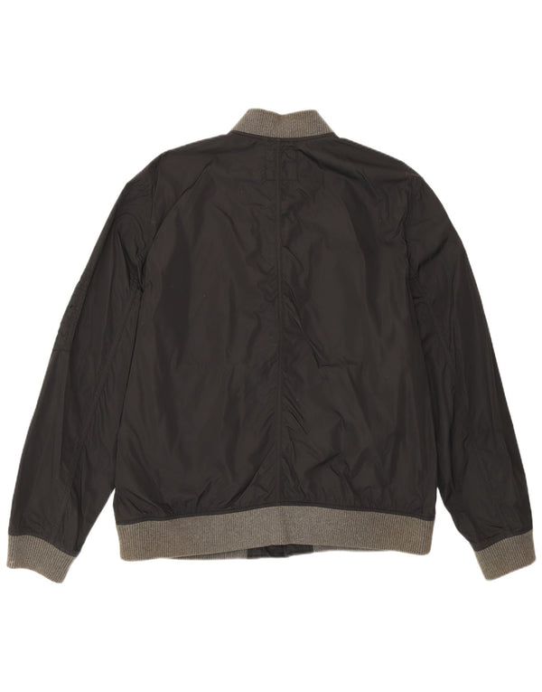 Gap Veste Bomber Homme UK 40 Large Noir Nylon