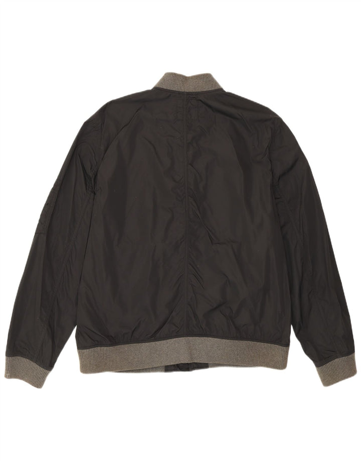 Gap Veste Bomber Homme UK 40 Large Noir Nylon