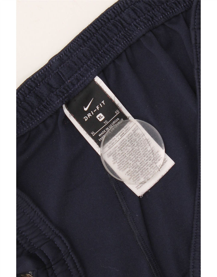 Nike Pantalon de survêtement pour homme XL Bleu marine Colorblock Polyester