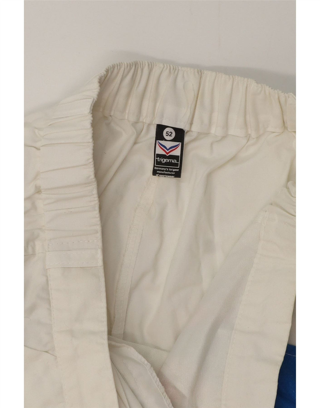 TRIGEMA Short Chino Homme IT 52 XL W36 Blanc Géométrique Coton