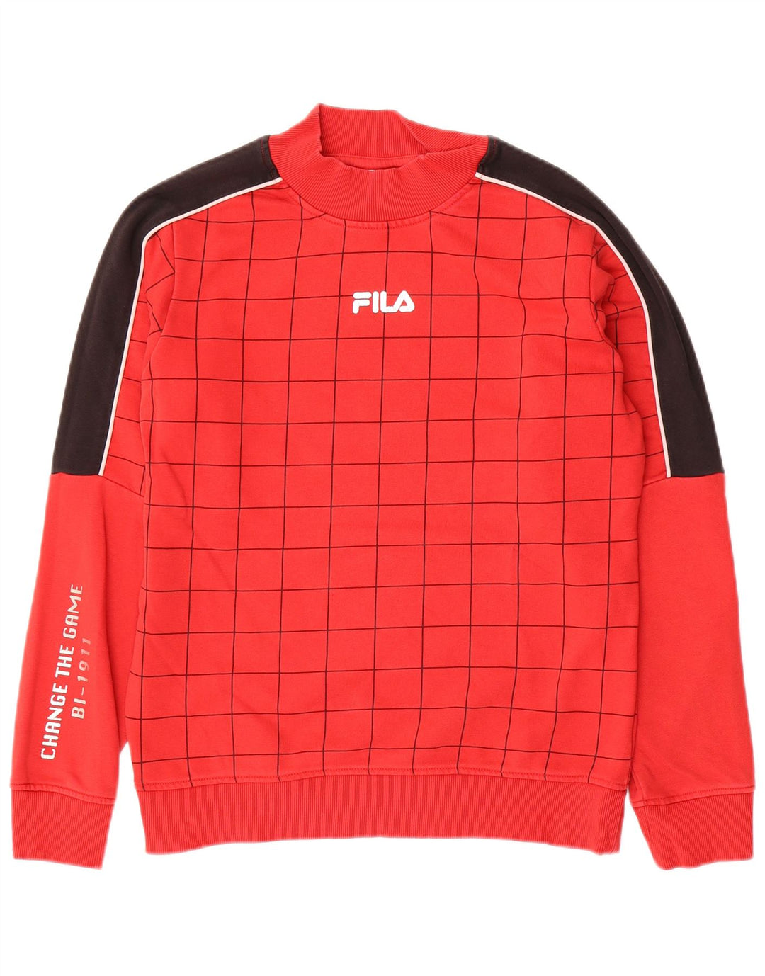 FILA Sweat-shirt graphique garçon 13-14 ans Rouge Colourblock
