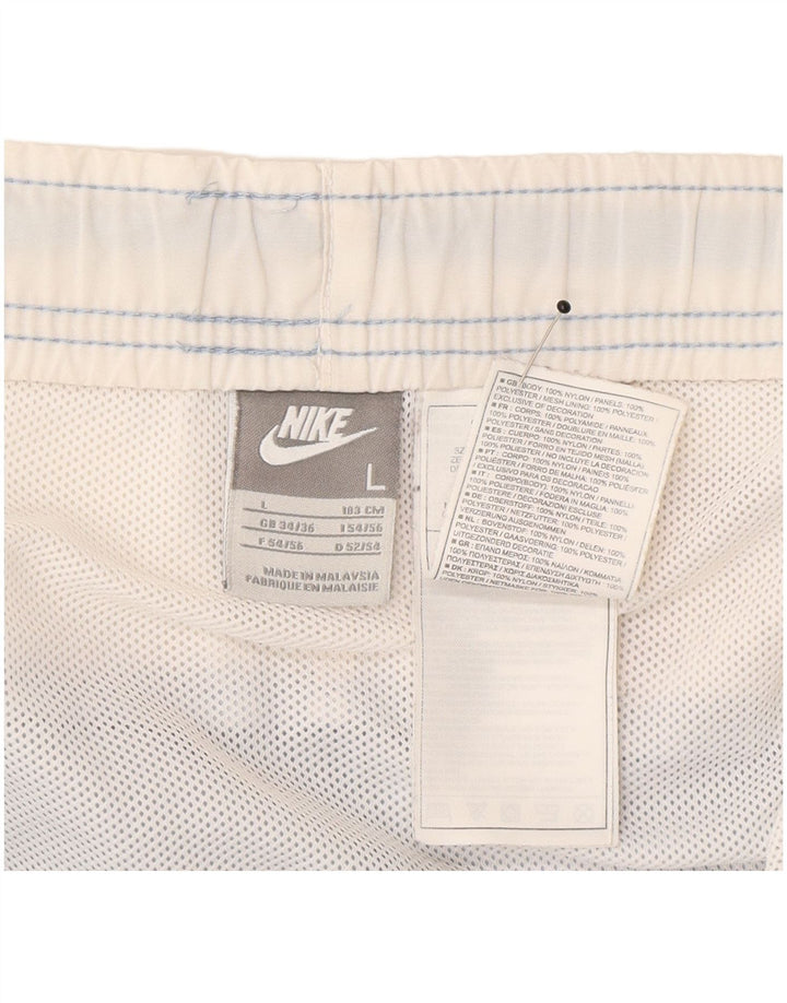 Nike Short de sport pour homme en nylon color block Bleu Taille L