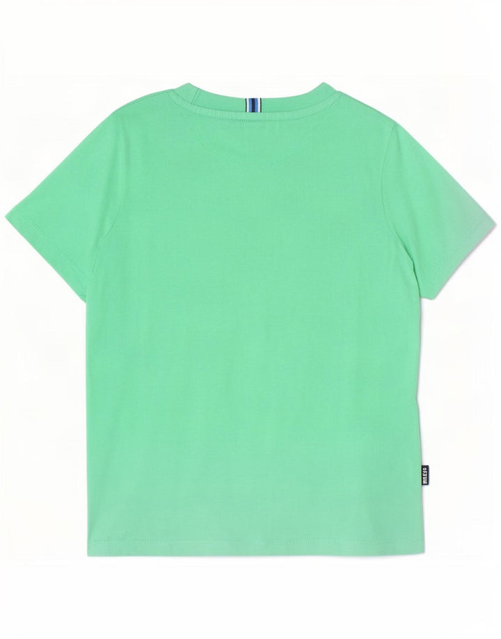 Ted Baker T-Shirt Graphique Garçon 3-4 Ans Vert Coton