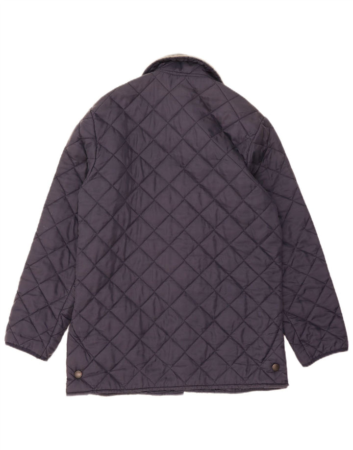 Barbour Veste matelassée pour hommes UK 38 Medium Navy Blue Colourblock