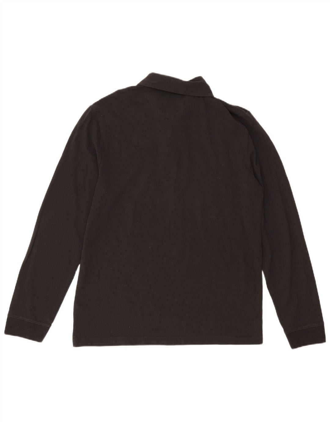 Farah Polo à manches longues pour hommes, grand coton noir