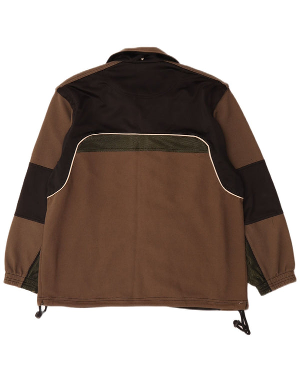 Diadora Veste de survêtement coupe ample pour homme UK 38 Marron moyen Colourblock