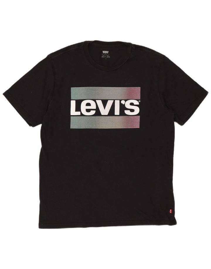 Levi's Tee-Shirt Graphic Homme Noir Moyen Coton