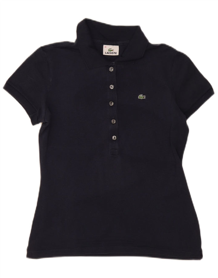Lacoste Polo Femme Taille 40 Coton Bleu Marine Moyen