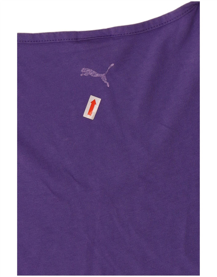 PUMA T-shirt graphique pour femme UK 14 Violet moyen