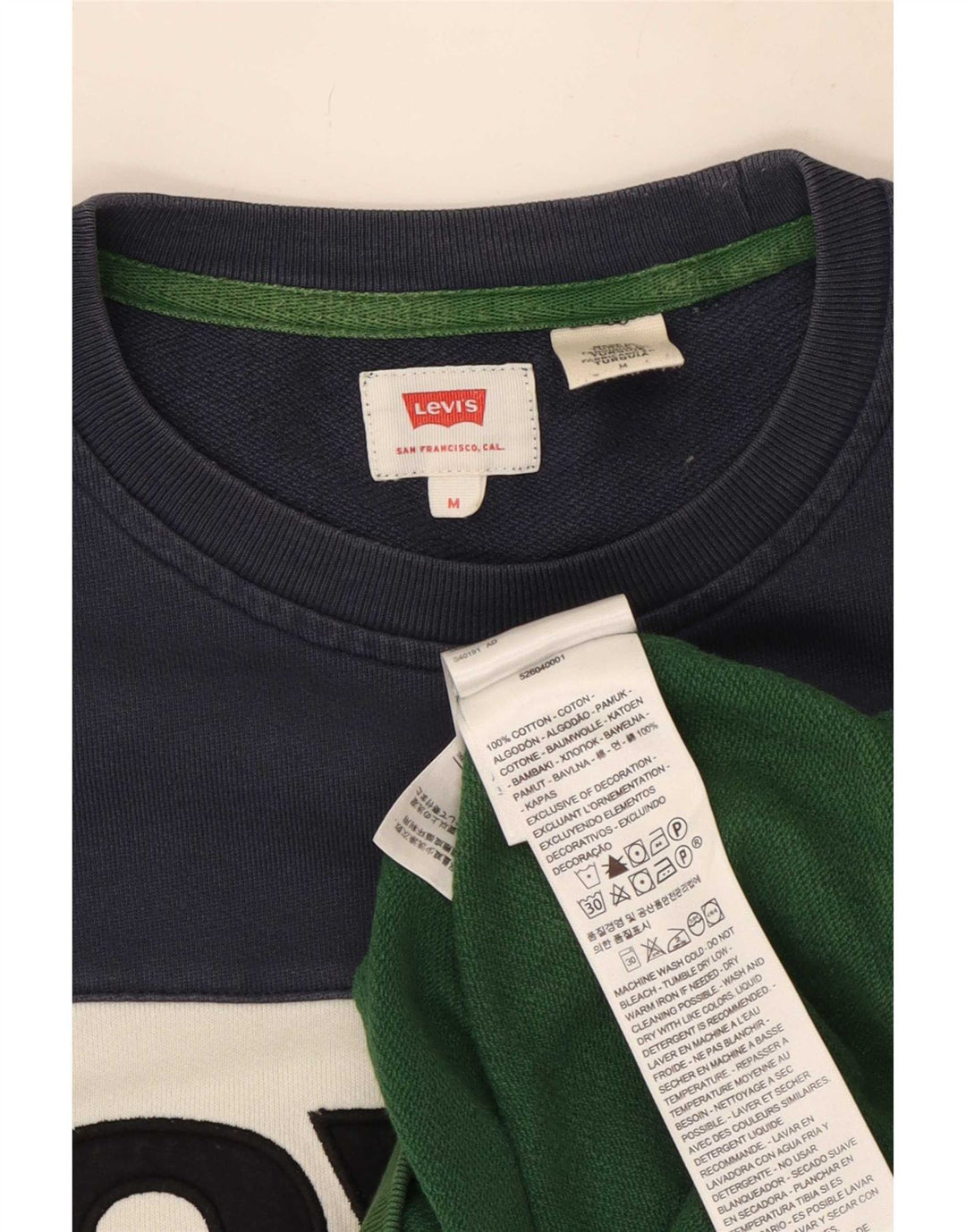 Levi's Sweatshirt Jumper Homme Multicolore Colourblock Cotton
