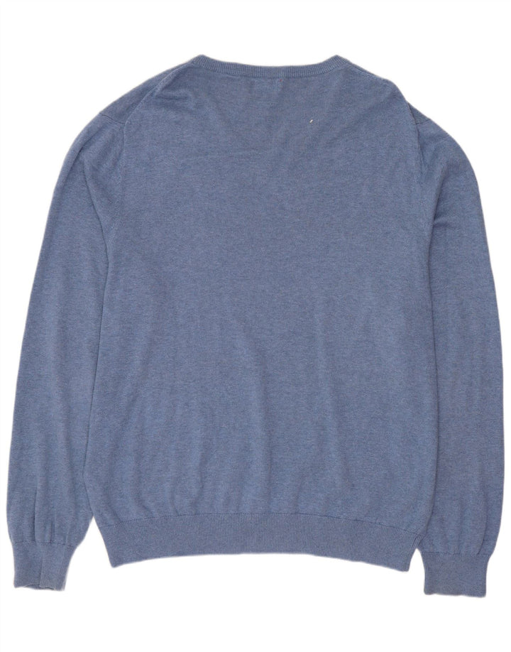 IZOD Pull col V Homme Grand Bleu Coton