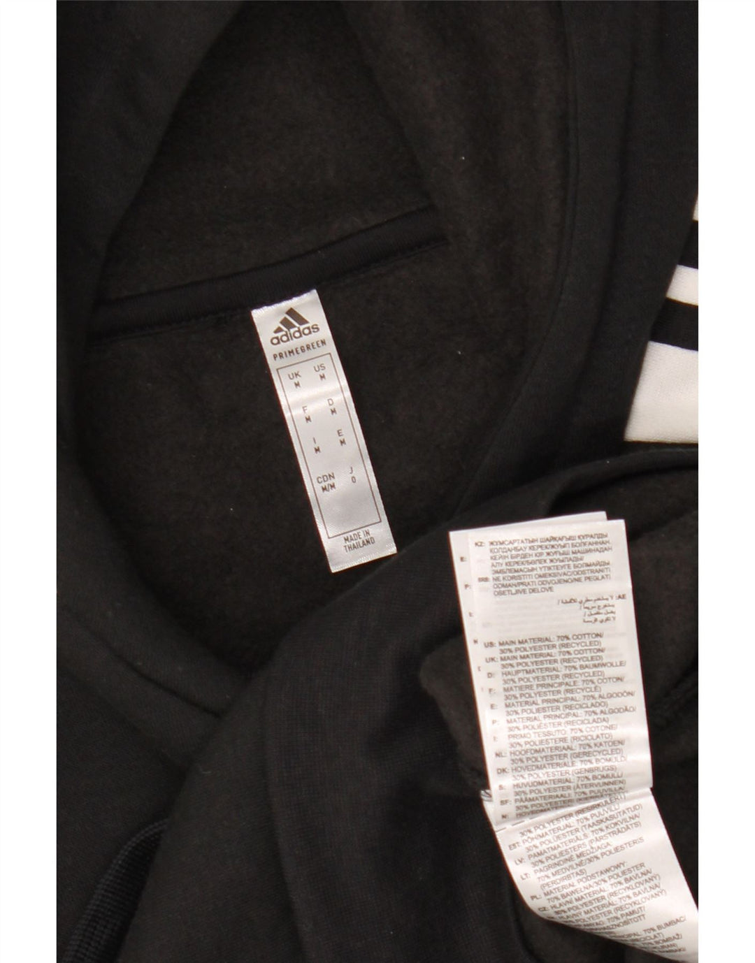 Adidas Pull à capuche pour homme en coton noir moyen