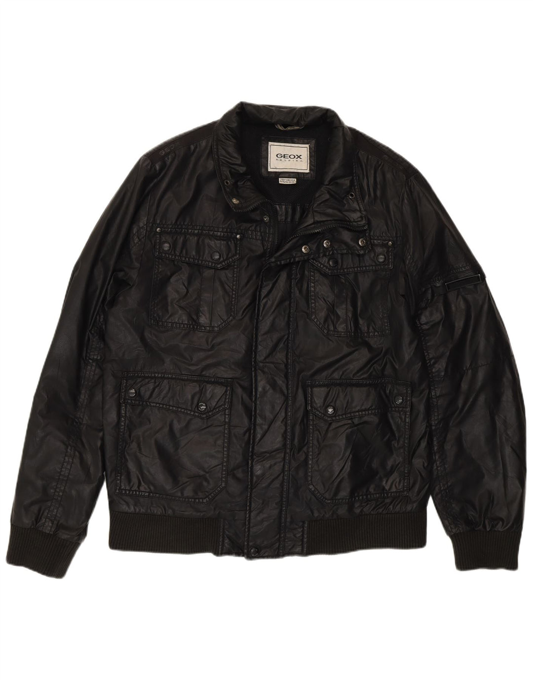 Geox Veste Bomber Respira Homme UK 42 XL Noir Polyester