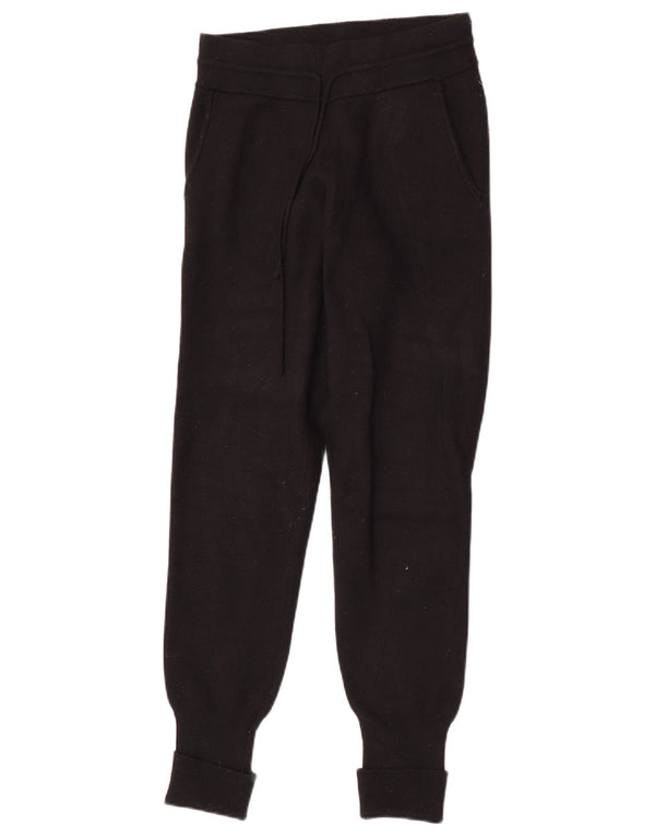Zara Femme Pantalon De Survêtement Joggers Petit Noir Viscose