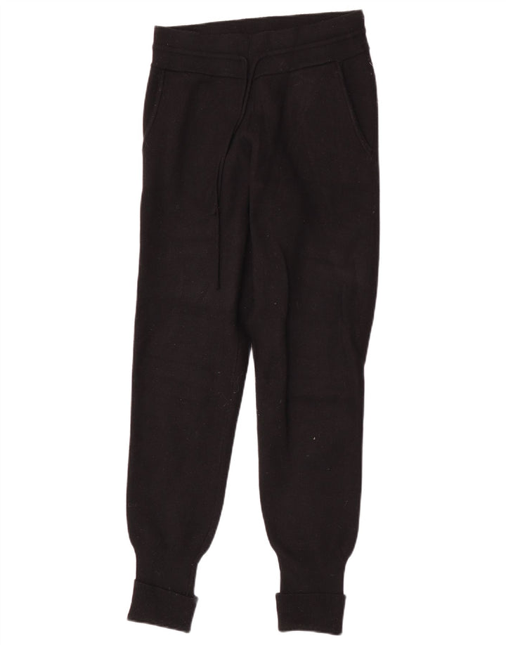 Zara Femme Pantalon De Survêtement Joggers Petit Noir Viscose