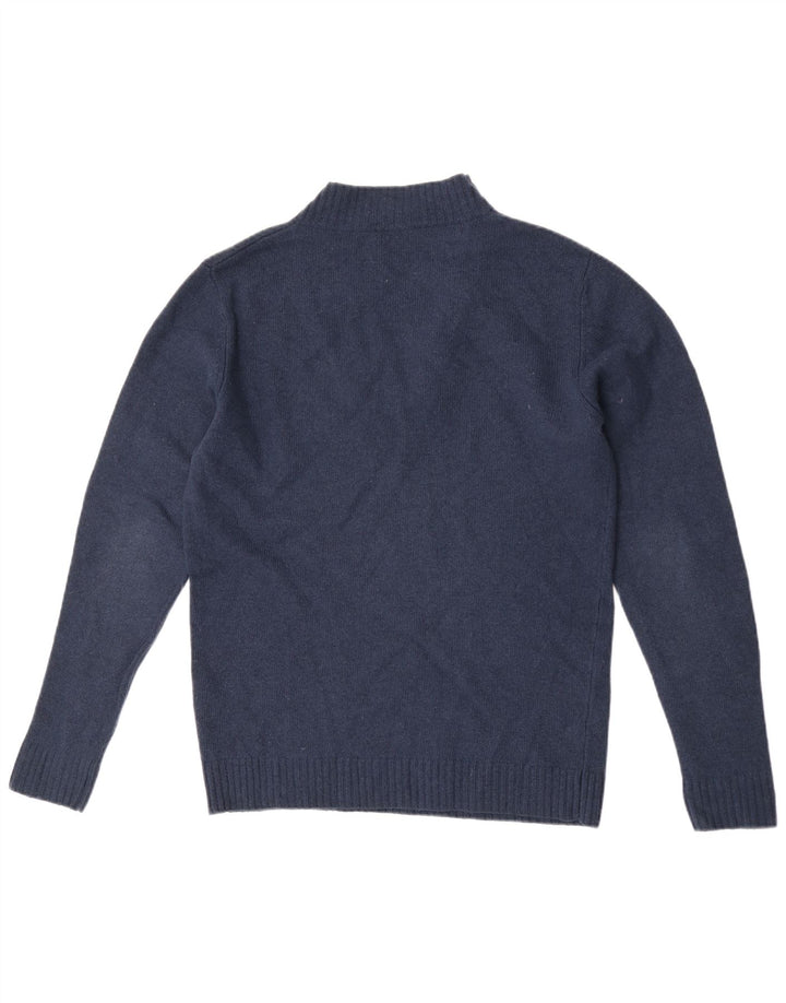 Cos Pull col boutonné pour homme en laine bleu marine moyen