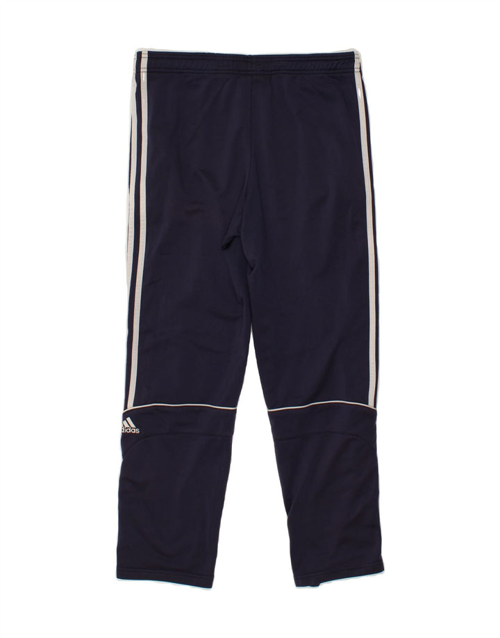 ADIDAS Boys Tracksuit Trousers 11-12 Years Navy Blue Polyester Vintage Adidas and Second-Hand Adidas from Messina Hembry 