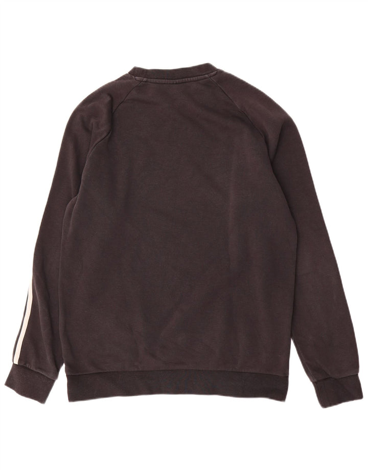 Adidas Sweat-shirt pour homme en coton noir Taille S