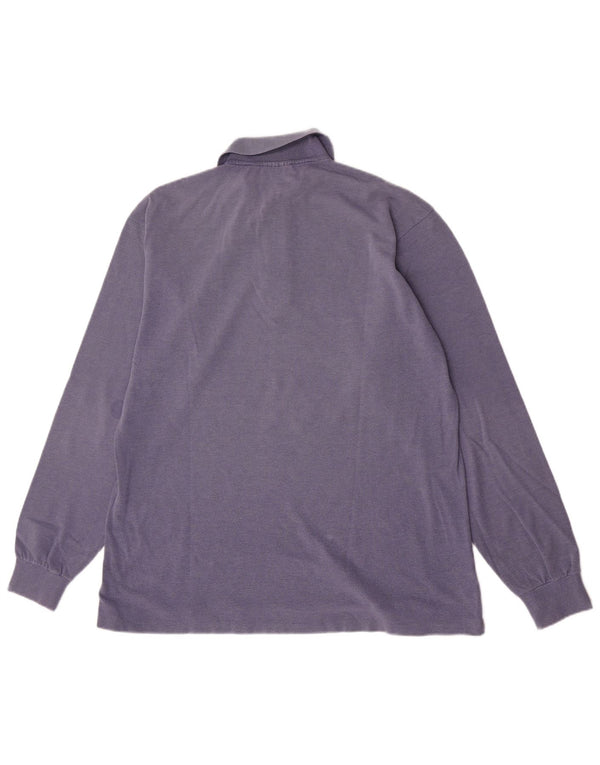 Lacoste Polo à manches longues pour homme Taille 6 XL Coton violet