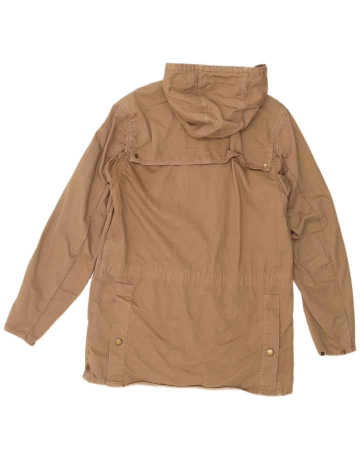 Barbour Parka à capuche pour homme UK 38 en coton beige moyen