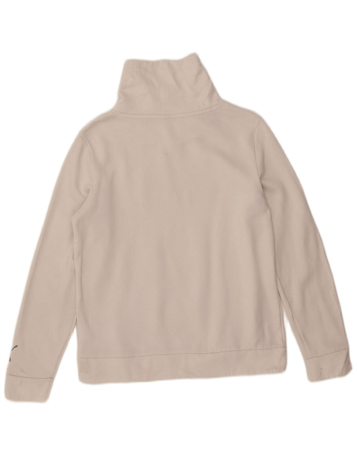 Puma Sweat-shirt graphique pour femme UK 14 Coton blanc moyen