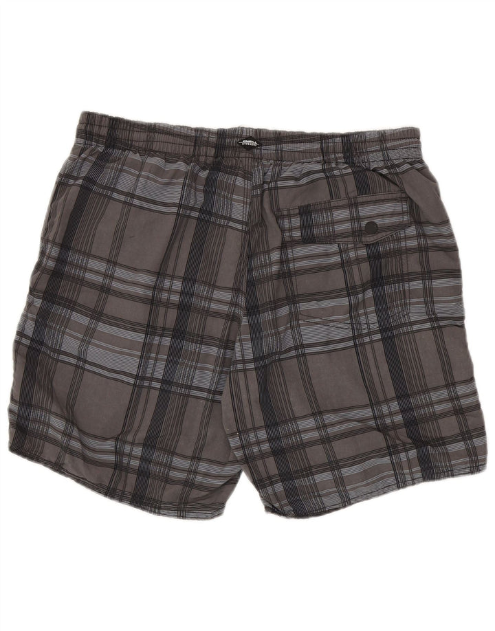 O'Neill Short de Bain Homme Gris Moyen à Carreaux Polyester
