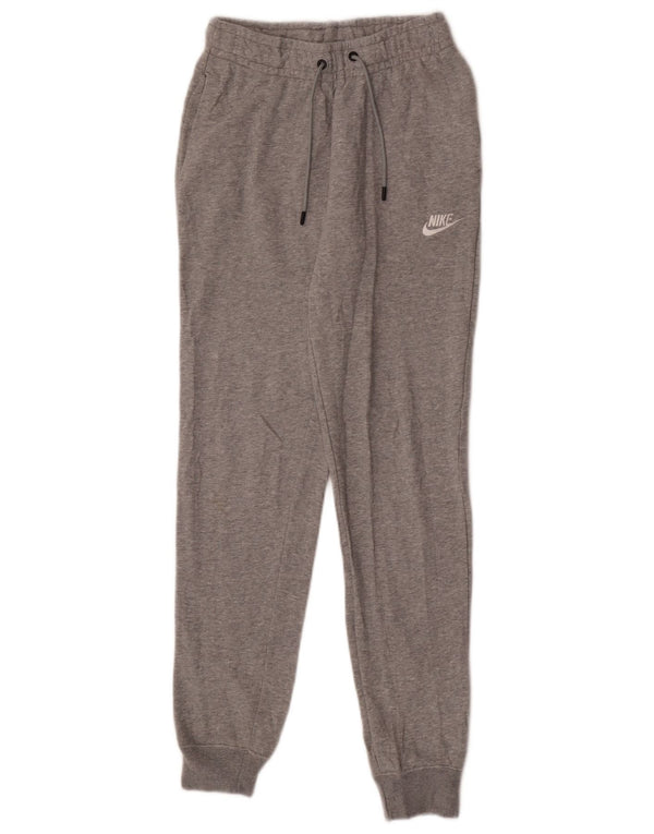 Nike Pantalon de survêtement pour femme Joggers UK 4 XS Gris chiné en coton