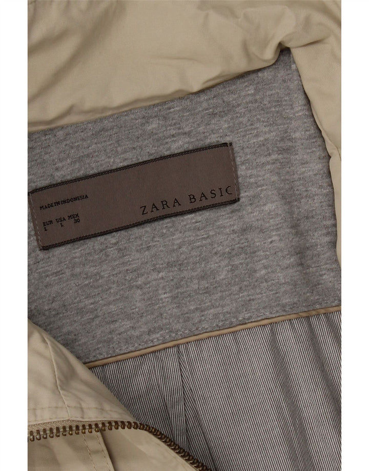 Zara Veste Bomber Femme UK 14 Large Beige