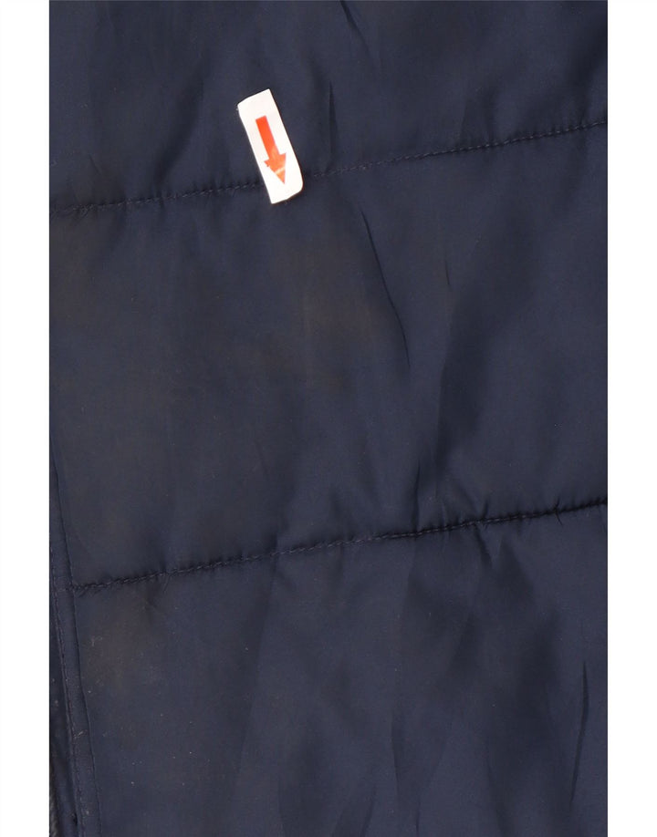 Gap Garçons Regular Fit Gilet Rembourré 13-14 ans 2XL Bleu Marine Polyester