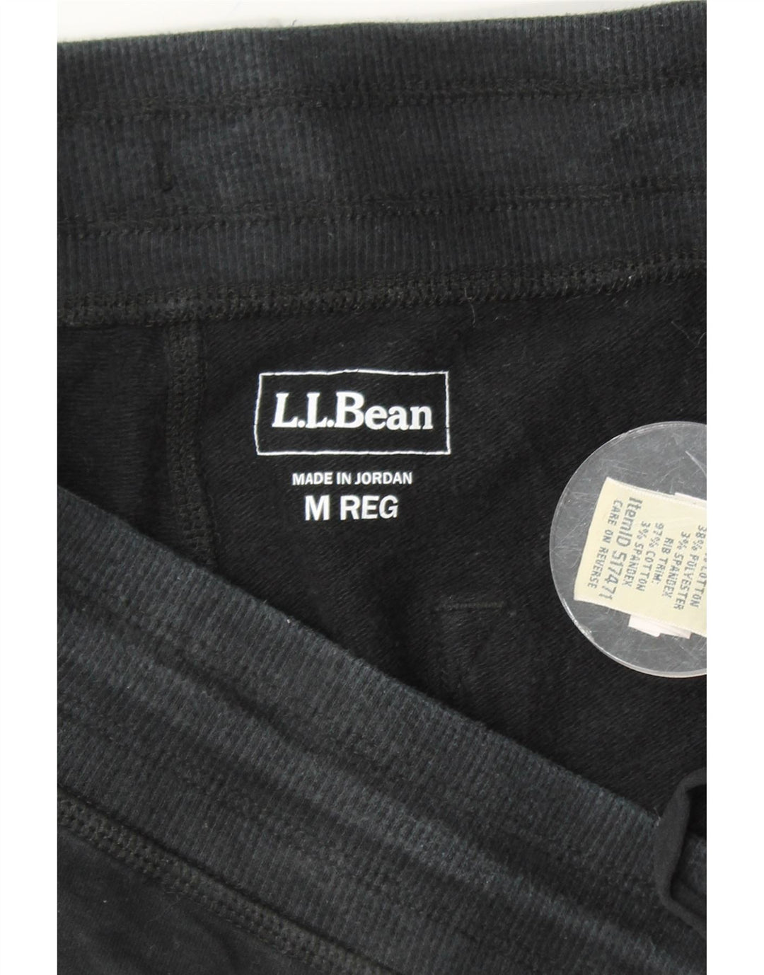 L.L.BEAN Pantalon de survêtement pour femme Joggers UK 14 Coton noir moyen