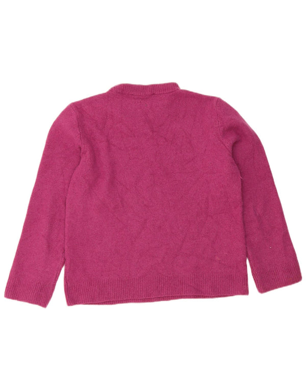 Zara Pull à col roulé pour femme UK 12 Rose moyen
