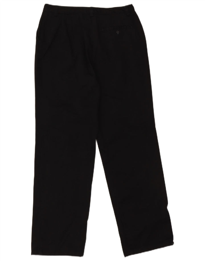 EDDIE BAUER Pantalon Chino Droit Femme EU 40 Medium W30 L30 Noir