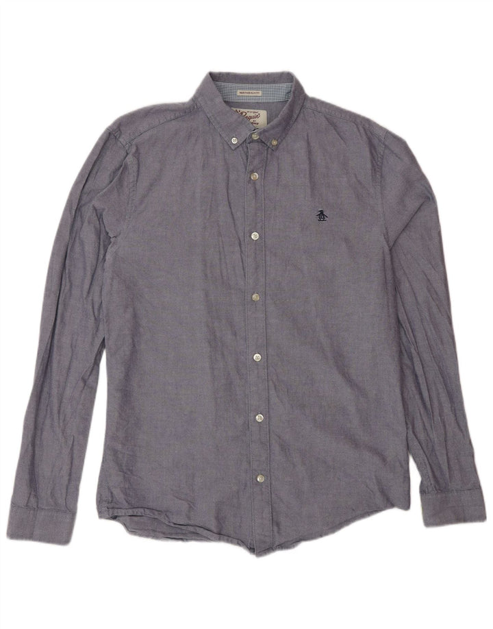 Penguin Chemise Slim Fit Heritage Homme Bleu Moyen Coton