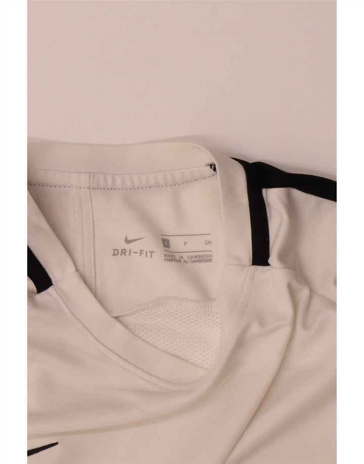 Nike Hommes Dri Fit T-Shirt Haut Petit Blanc Polyester