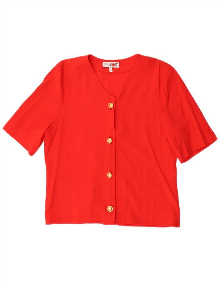 Miss Joy Chemisier à manches courtes pour femme EU 38 Viscose rouge moyen